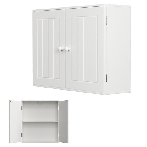 White bathroom cabinet - bathroom,