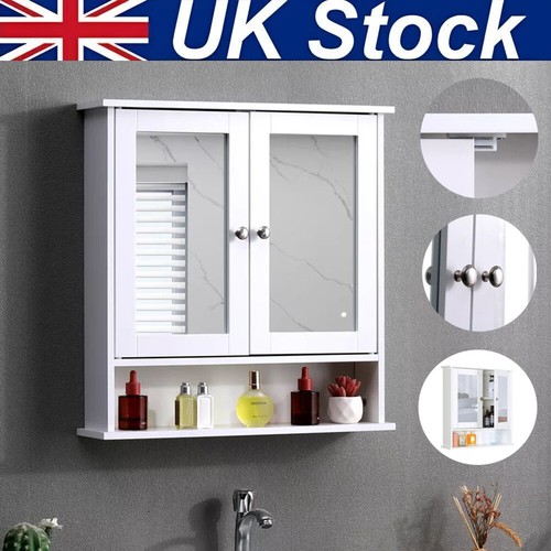 White bathroom mirror - white,