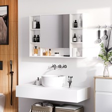 Bathroom Cabinet Mirrored Door
