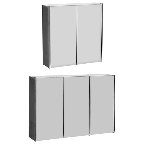 Mirrored bathroom cabinet - bathroom,