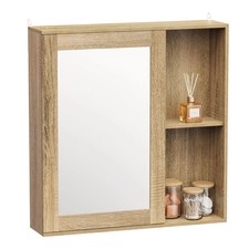 Bathroom Mirror Cabinet, Oak